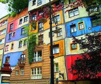 Hundertwasser-ház Bécsben
