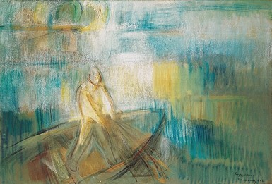 Egry József Balatoni halász című festménye